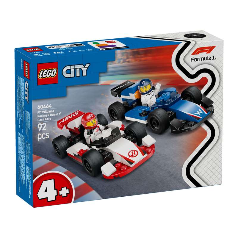 LEGO 60464 City F1 Williams Racing & Haas F1 Race Cars