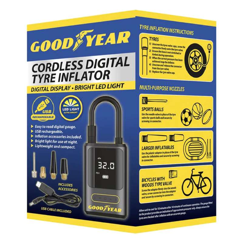 Goodyear Cordless Tyre Inflator
