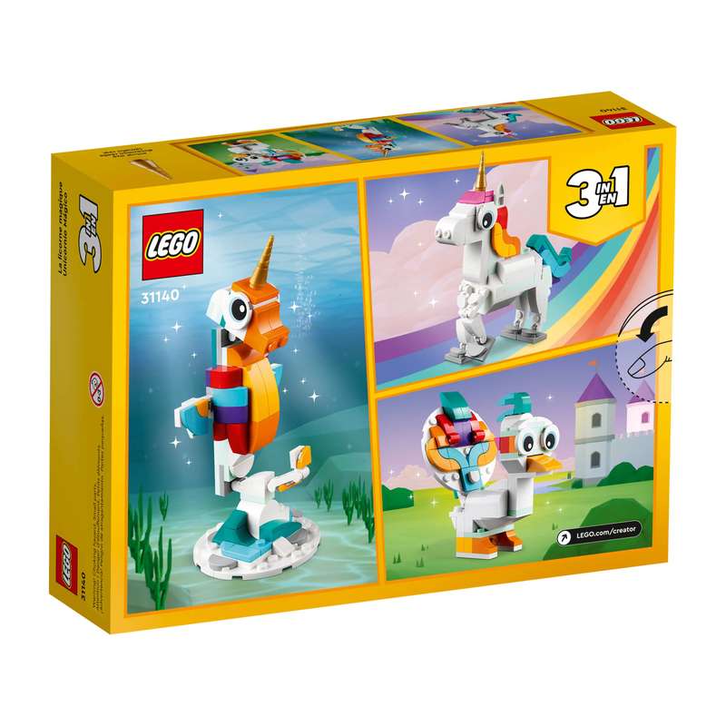 LEGO 31140 Creator 3-in-1 Magical Unicorn