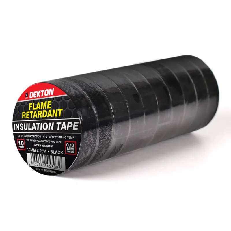 DEKTON 10PC Insulation Tape - Black