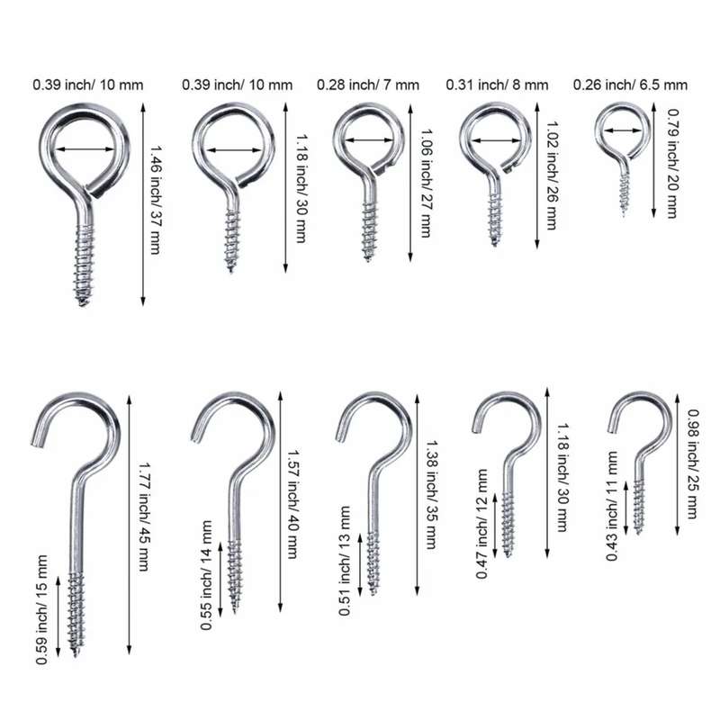 DEKTON 151PC Screw Hook & Eye Assortment