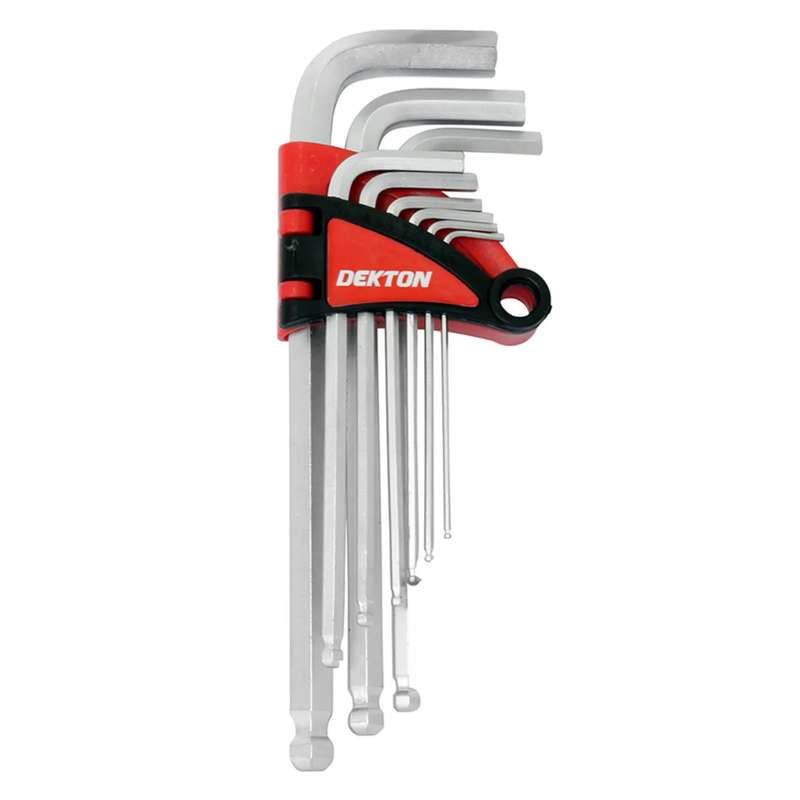 DEKTON 9PC Long Arm Ball End Hex Key Set