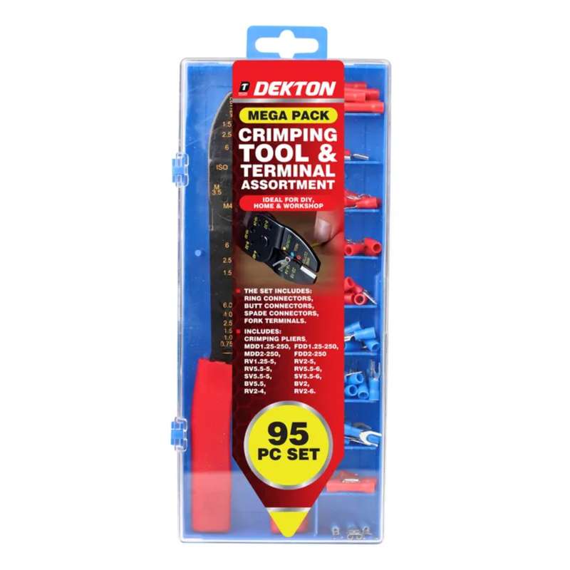 DEKTON 95PC Terminal Crimping Plier Set