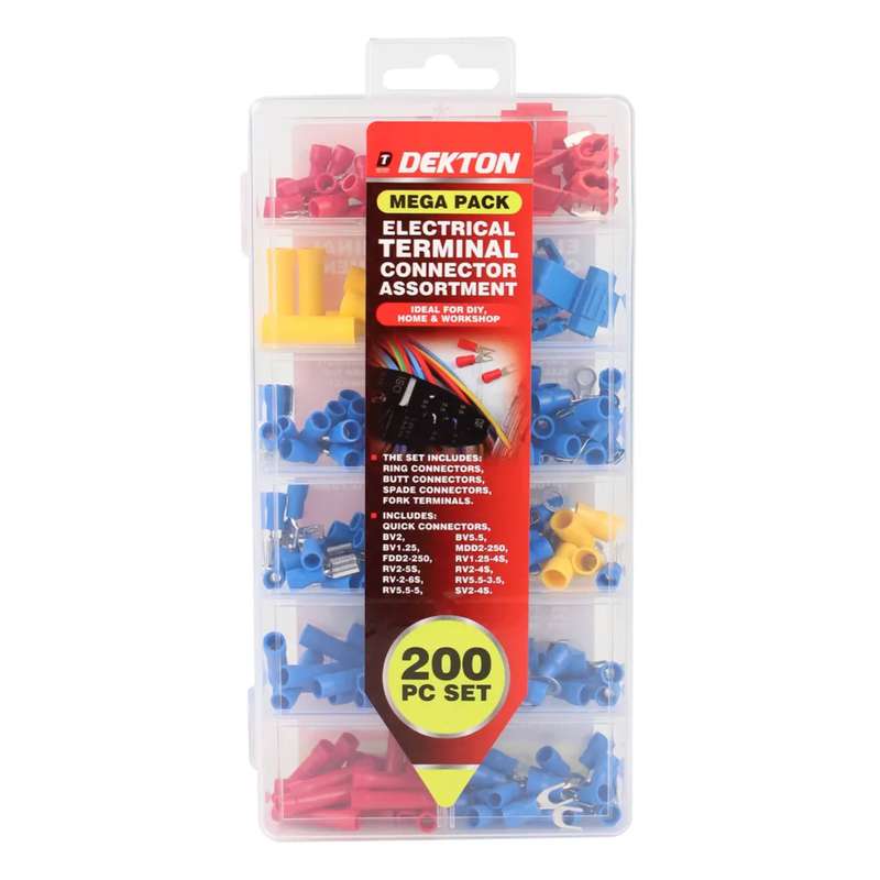 DEKTON 200PC Connecting Terminal Assortment