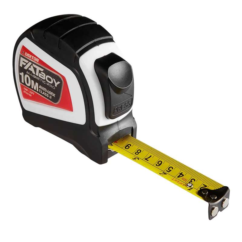 DEKTON FatBoy Magnet Tape Measure 10m x 25mm