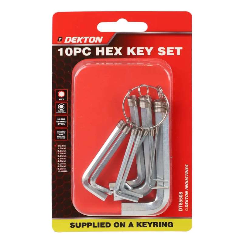 DEKTON 10PC Hex Key Set