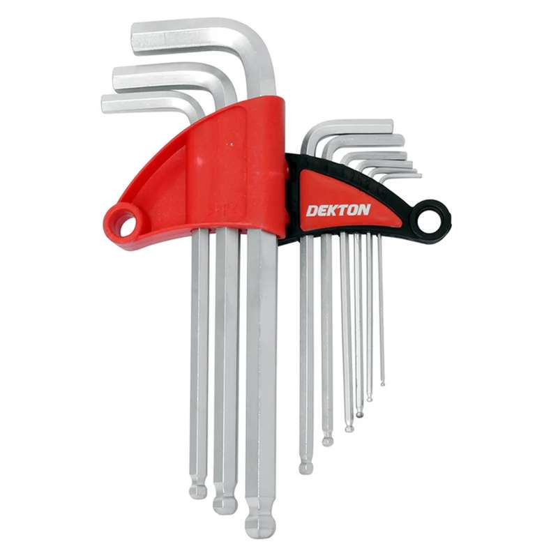 DEKTON 9PC Long Arm Ball End Hex Key Set