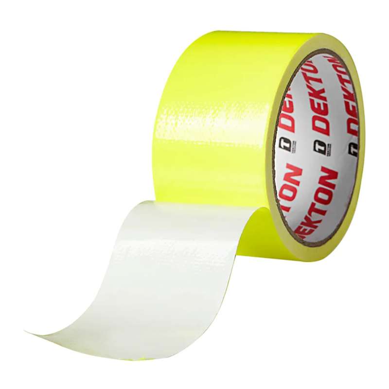 DEKTON Fluorescent Yellow 50mm x 8m High Vis Cloth Duct Tape
