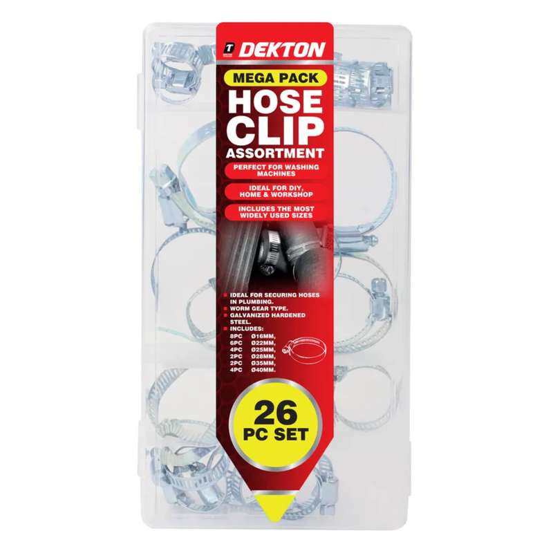 DEKTON 26PC Hose Clip Assortment