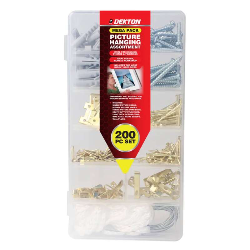 DEKTON 200PC Picture Hanging Set