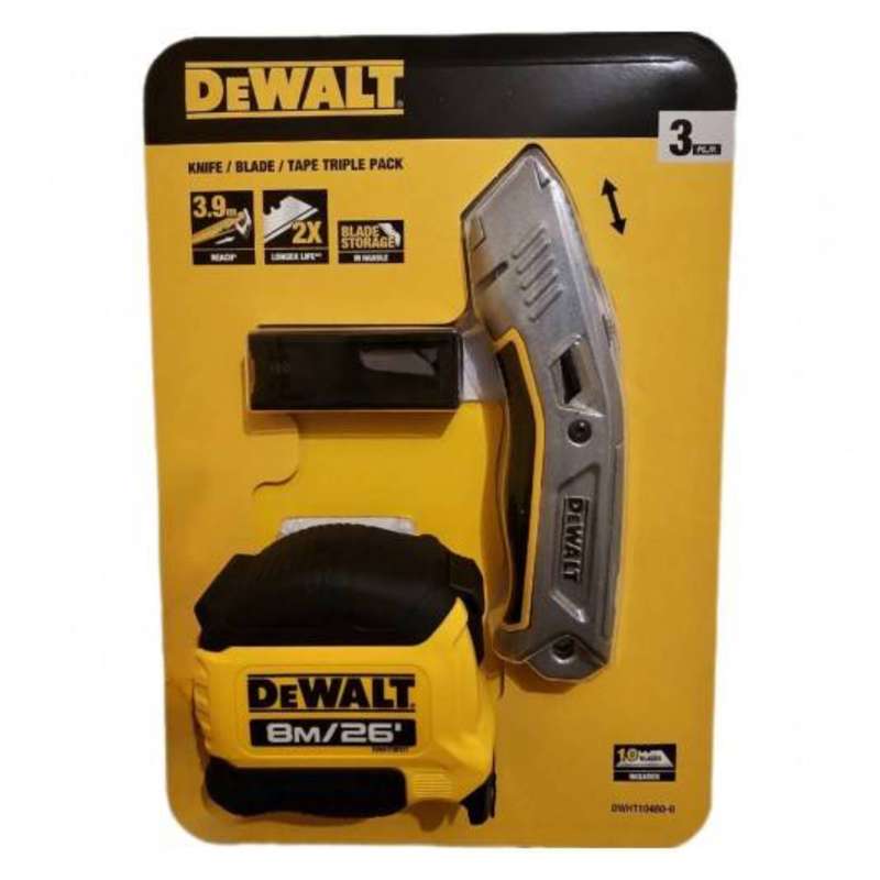 Dewalt Knife and Tape Measure Set