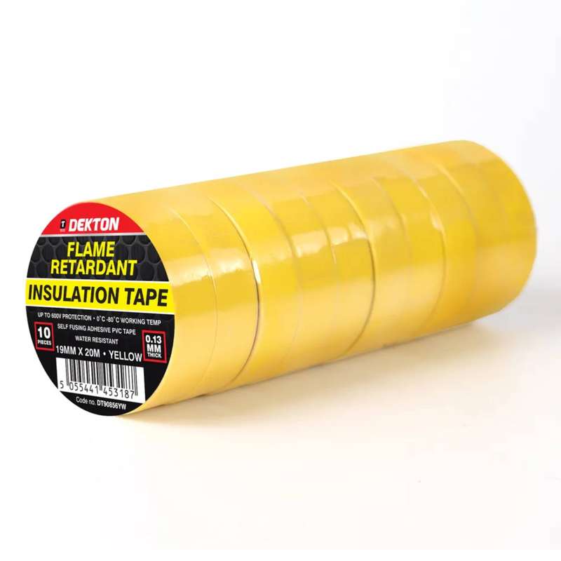 DEKTON 10PC Insulated Tape - Yellow