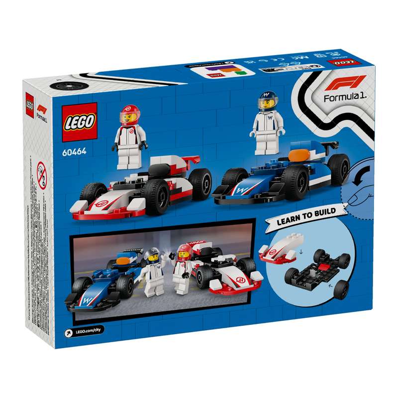 LEGO 60464 City F1 Williams Racing & Haas F1 Race Cars