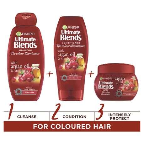 Garnier Ultimate Blends - Argan Oil and Cranberry Conditioner 400ml