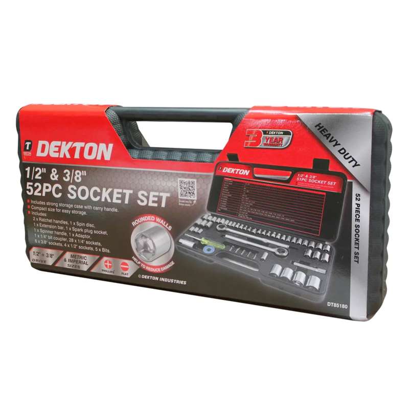 DEKTON 52PC Socket Set