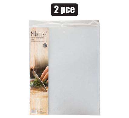 Cutting-board plastic flexible-mats set-of-2