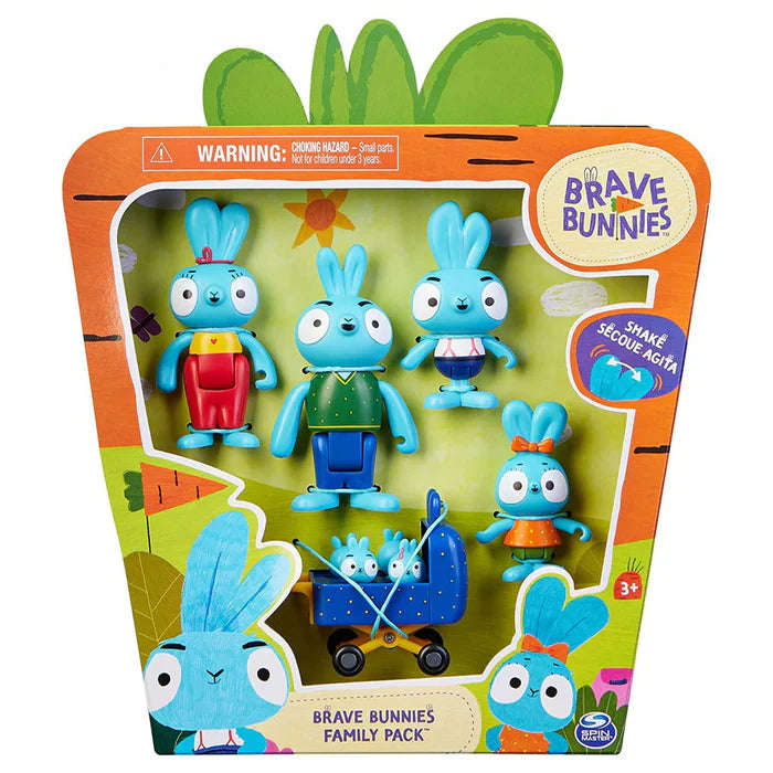 Brave Bunnies 4 Figure Family Playset Pack