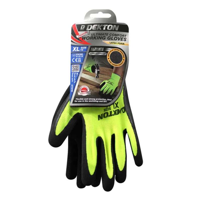 DEKTON Size 10/XL Premium Ultimate  Latex Foam Working Gloves