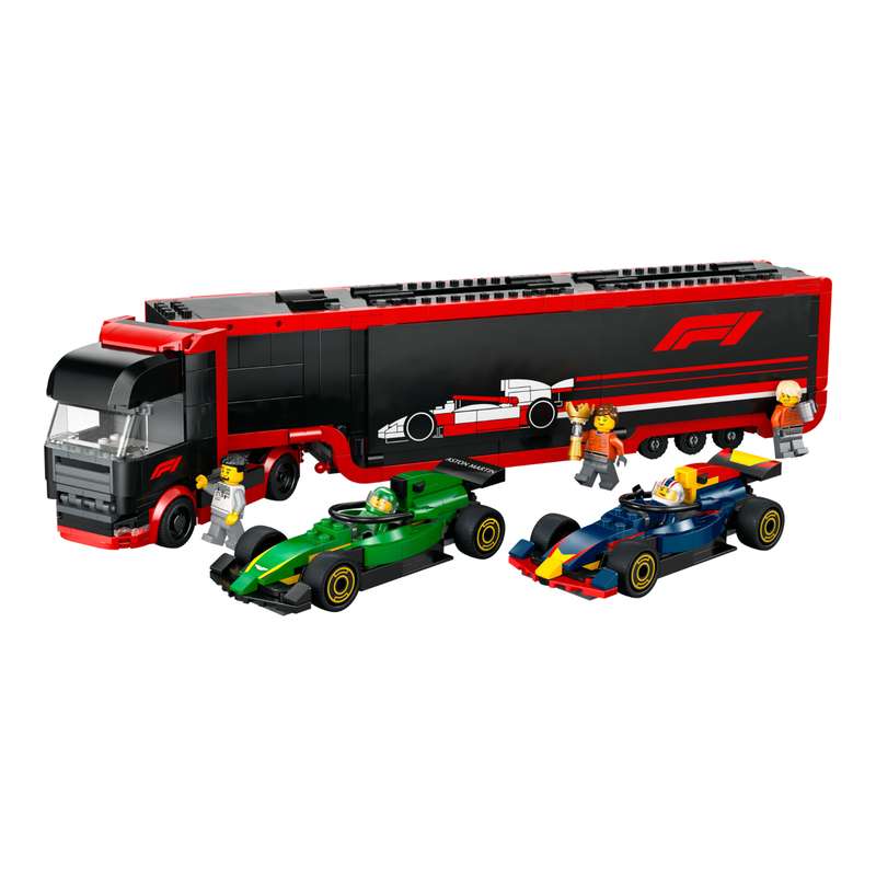 LEGO 60445 City F1 Truck with RB20 & AMR24 F1® Cars