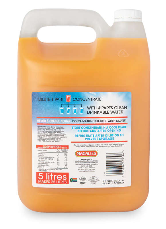 Magalies - 5L - 40 % Mango / Orange - Nectar Concentrate
