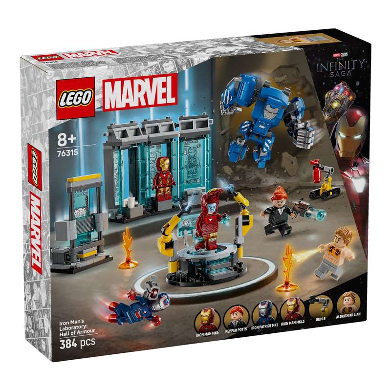 LEGO 76315 Marvel Iron Man's Laboratory: Hall of Armor