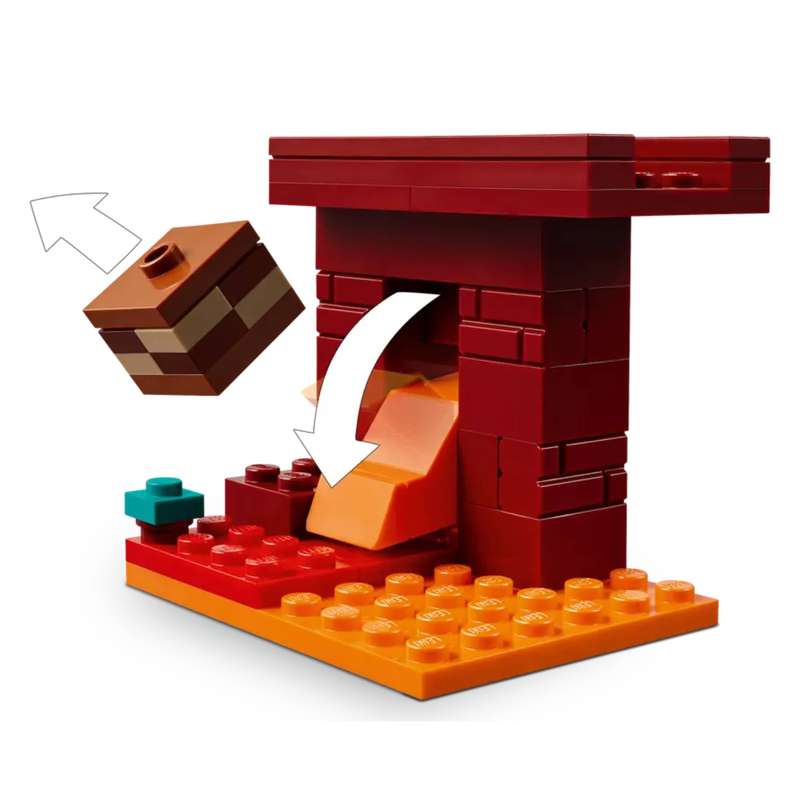 LEGO 21266 Minecraft The Nether Lava Battle
