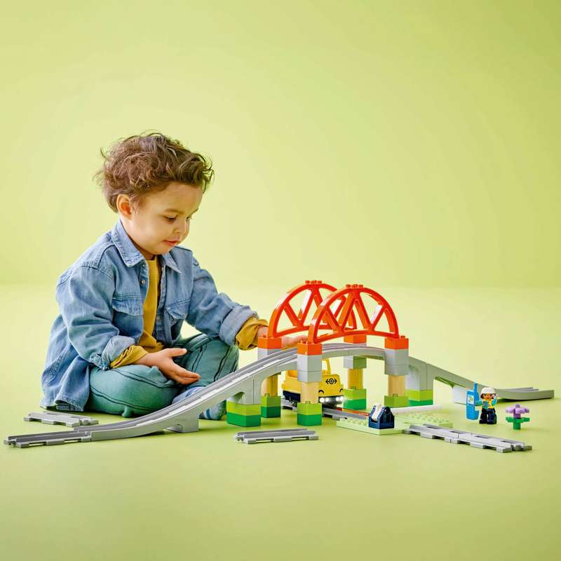 LEGO 10426 DUPLO Train Bridge and Tracks Expansion Set