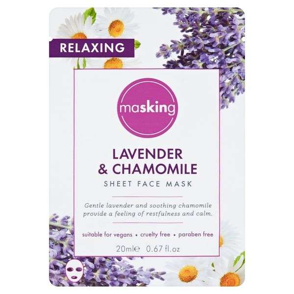 Masking Lavender & Chamomile Sheet Face Mask 20ml