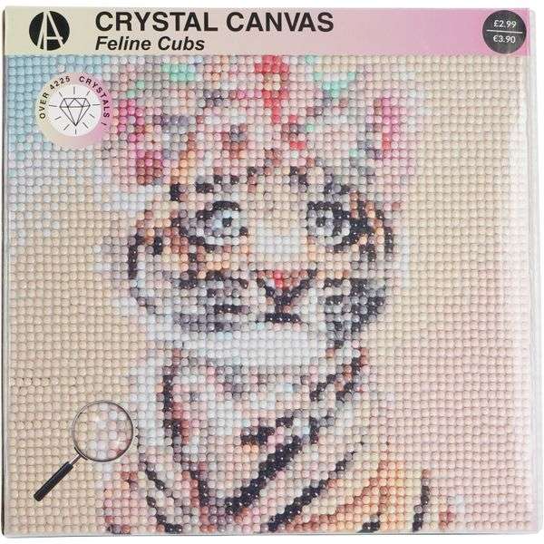 Art Studio Crystal Canvas Feline Cub
