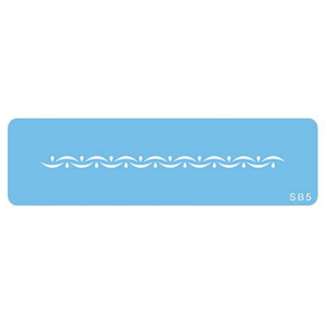 Jem Stencil - Over and Under Border - 126 x 6mm / 5 x 2.3