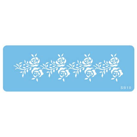 JEM Stencil - Rose Border - 162 x 42mm / 4.5 x 1.6