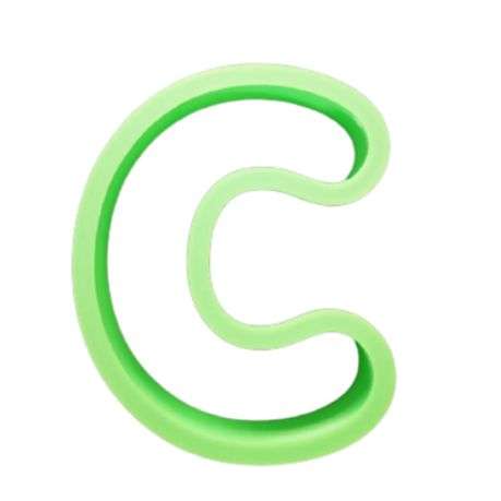 Sykose Cookie Cutter - Alphabet Letter C