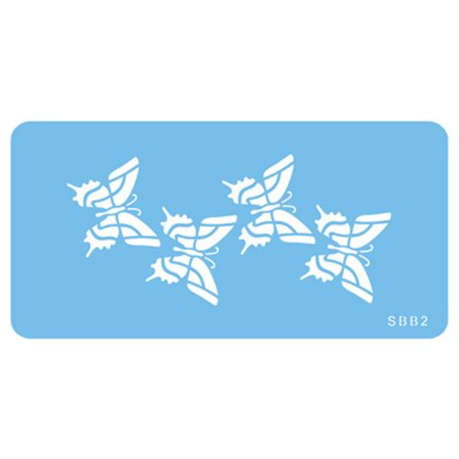 Jem Stencil - Butterflies Four - 125 x 58mm / 5 x 2.3