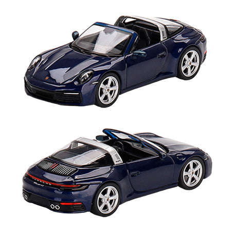 Mini GT Porsche 911 Targa45 Gentian Blue Metallic 1:64 Model