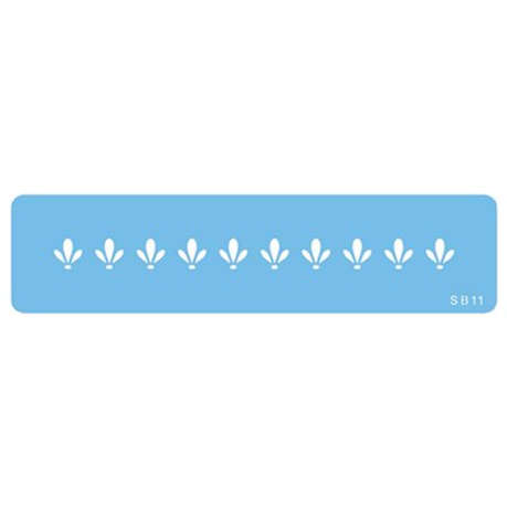 Jem Stencil - Snowdrop Lace Border - 152 x 11mm / 6 x 0.4