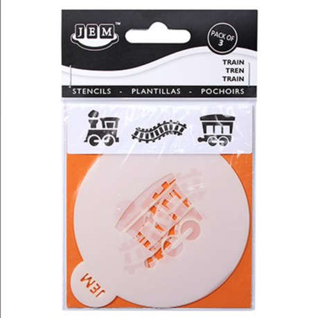 Jem Stencil - Train Set of 3 - 90mm / 3.5