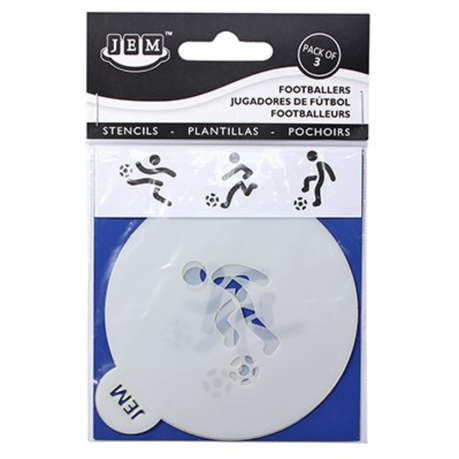 Jem Stencil - Footballers Set of 3 - 90mm / 3.5