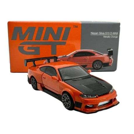 Mini GT Nissan Silvia S15 D-MAX Metallic Orange1:64 Model