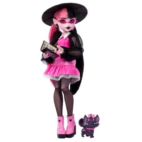 Monster High Draculaura Doll With Pet Bat-Cat Count Fabulous & Accessories