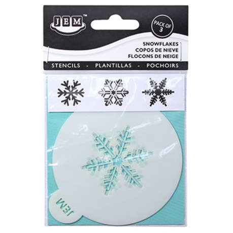 Jem Stencil - Snowflakes Set of 3 - 90mm / 3.5