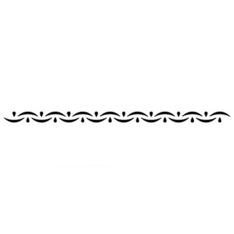 Jem Stencil - Over and Under Border - 126 x 6mm / 5 x 2.3