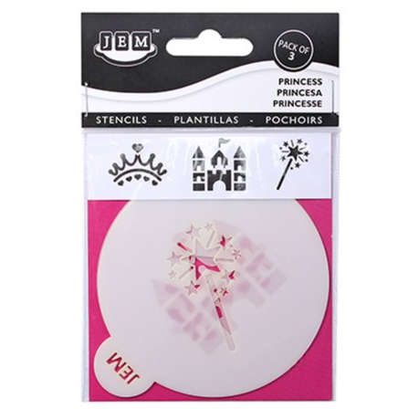 Jem Stencil - Princess Set of 3 - 90mm / 3.5