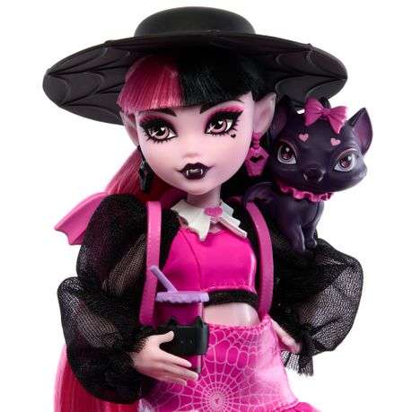 Monster High Draculaura Doll With Pet Bat-Cat Count Fabulous & Accessories