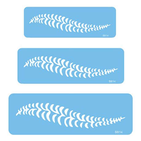 Jem Stencil - Fern Border Set of 3