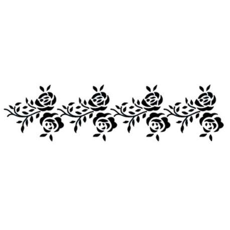 JEM Stencil - Rose Border - 162 x 42mm / 4.5 x 1.6