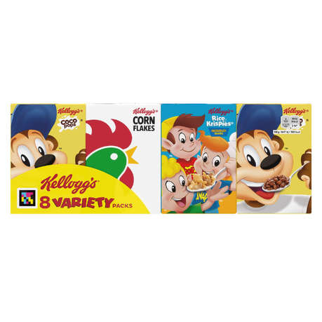Kellogs Breakfast Cereal Variety Pack - 8 Pack