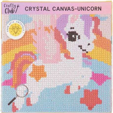 Crafty Club Crystal Canvas Unicorn