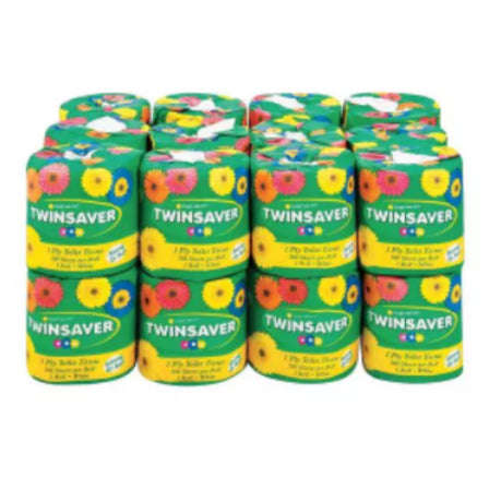 Twinsaver 1Ply Toilet Rolls Wrp - 24 Pack