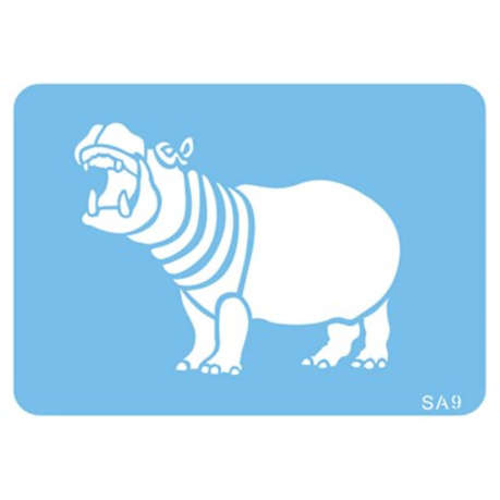 Jem Stencil - Hippo - 72 X 97mm / 4 X 4