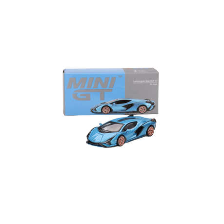 Mini GT Lamborghini Sián FKP 37 Blu Aegir 1:64 Model